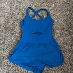 FP Movement by Free People Crossback Royal Blue Romper